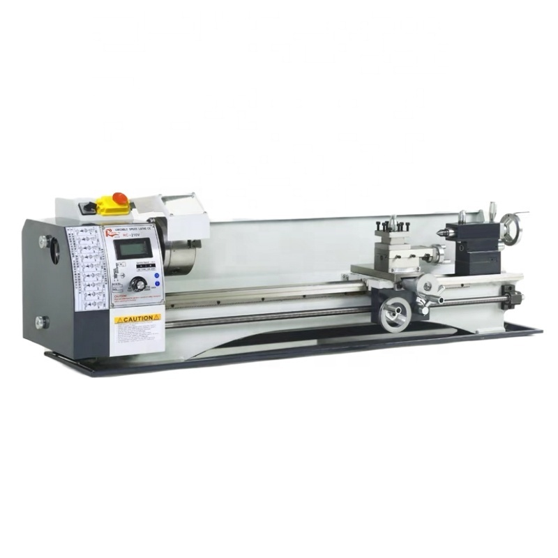 210 900/1100W 8x31 Inch Brushless Small Lengthened Metal Lathe for Home Using  Wood Lathe Metal Mini Bench Lathe Machine