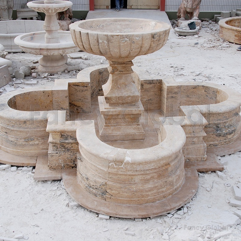 Garden Fountain Used Outdoor Antique Water Fountains Natural Marble Water Fountains For Sale