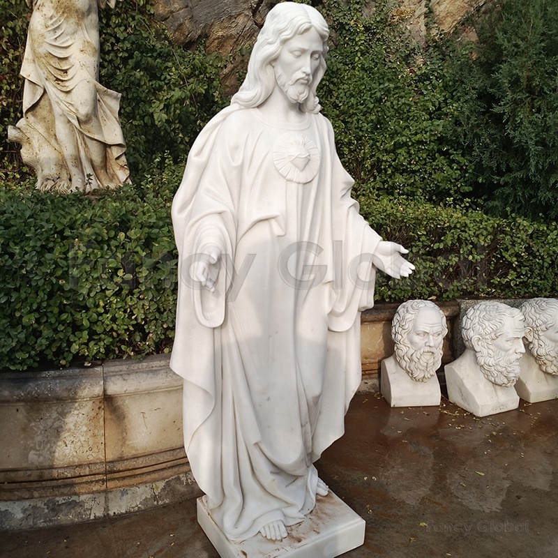 White Marble Statue Jesus Sculpture Catholic Religious Life Size Statue Of Christ Jesus Statue For Parish