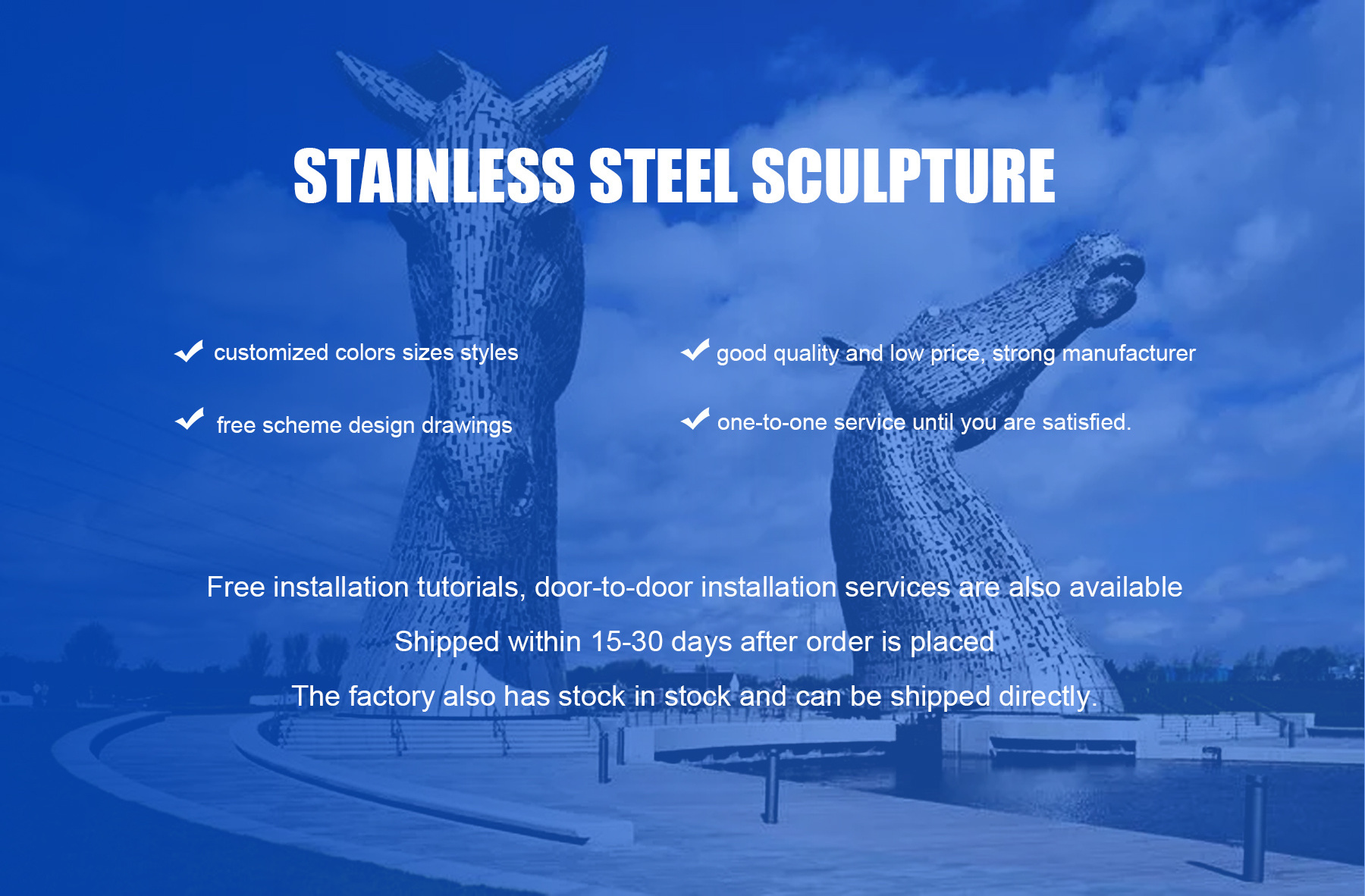 Custom Large Outdoor Garden Modern Metal Polished Stainless Steel Abstract Statue Sculpture