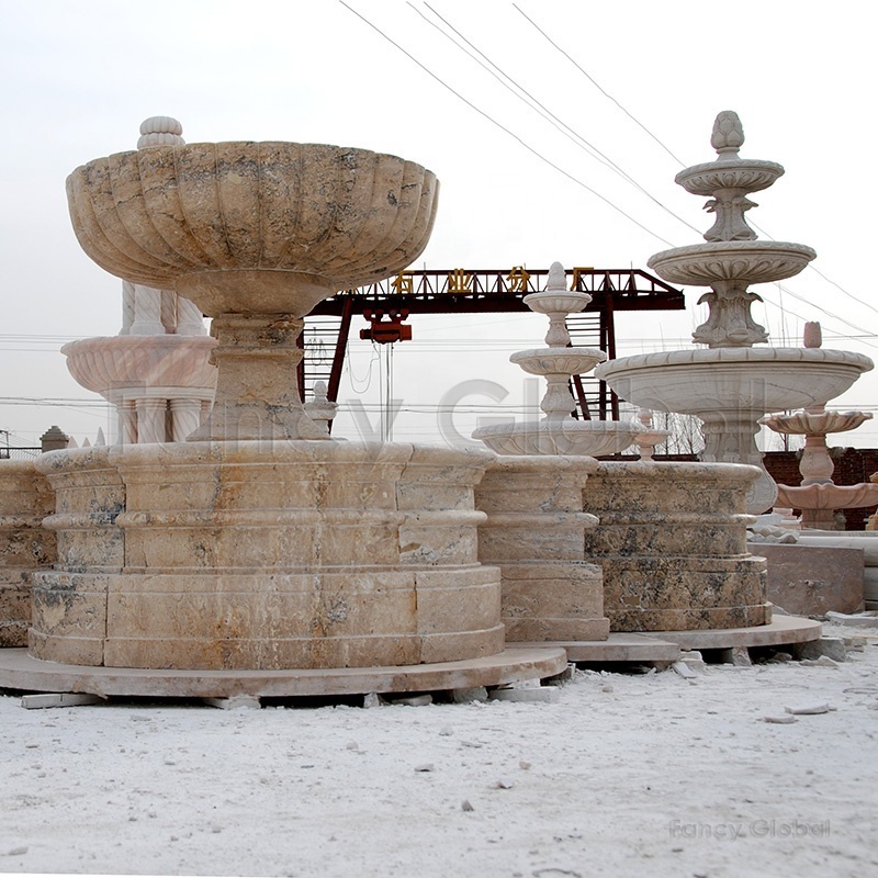 Garden Fountain Used Outdoor Antique Water Fountains Natural Marble Water Fountains For Sale