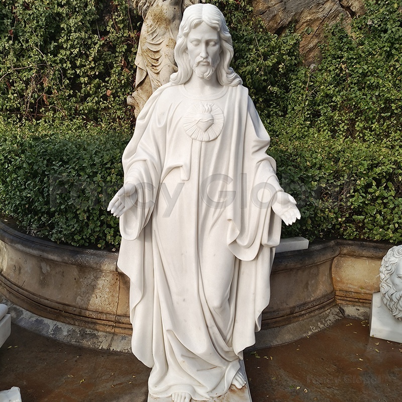 White Marble Statue Jesus Sculpture Catholic Religious Life Size Statue Of Christ Jesus Statue For Parish