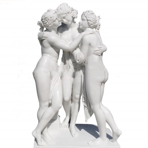 Outdoor Decoration Classical Figure Woman Sculpture The Three Graces Marble Statue