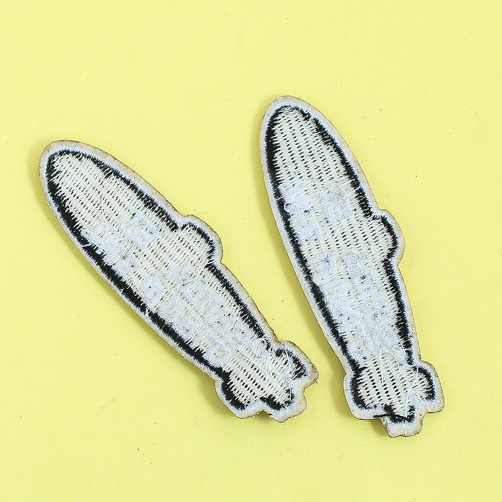 Cartoon airship English letter cloth sticker personality cool embroidery cloth stick with glue clothing accessories