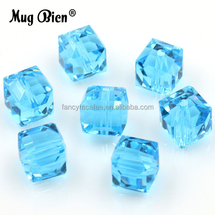 Yiwu DIY Glass Square Bead Crystal Beads For Bracelet Necklace