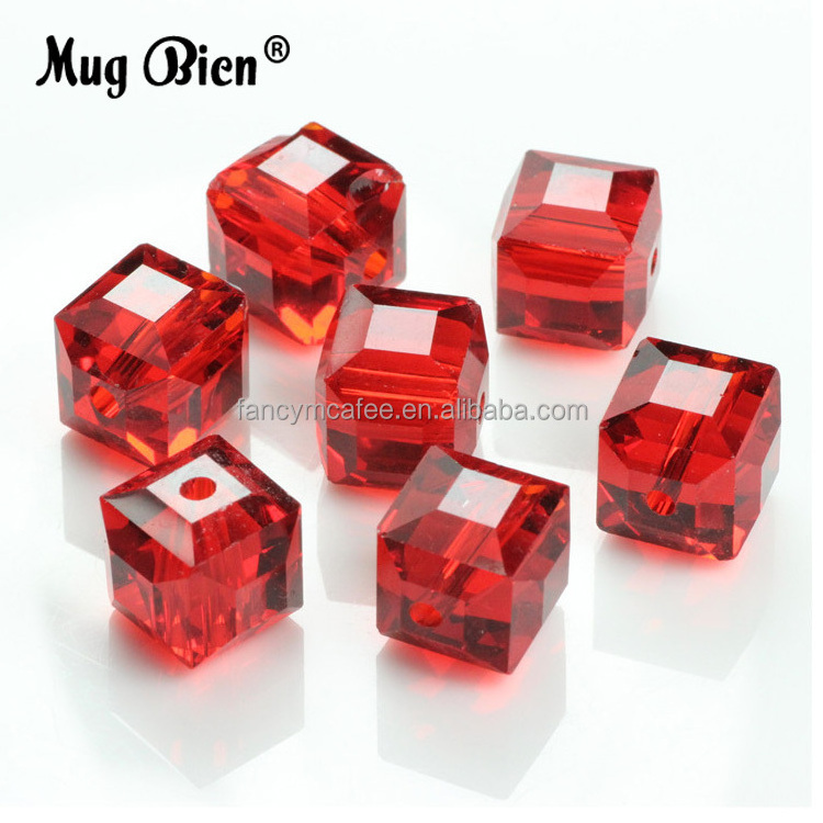 Yiwu DIY Glass Square Bead Crystal Beads For Bracelet Necklace