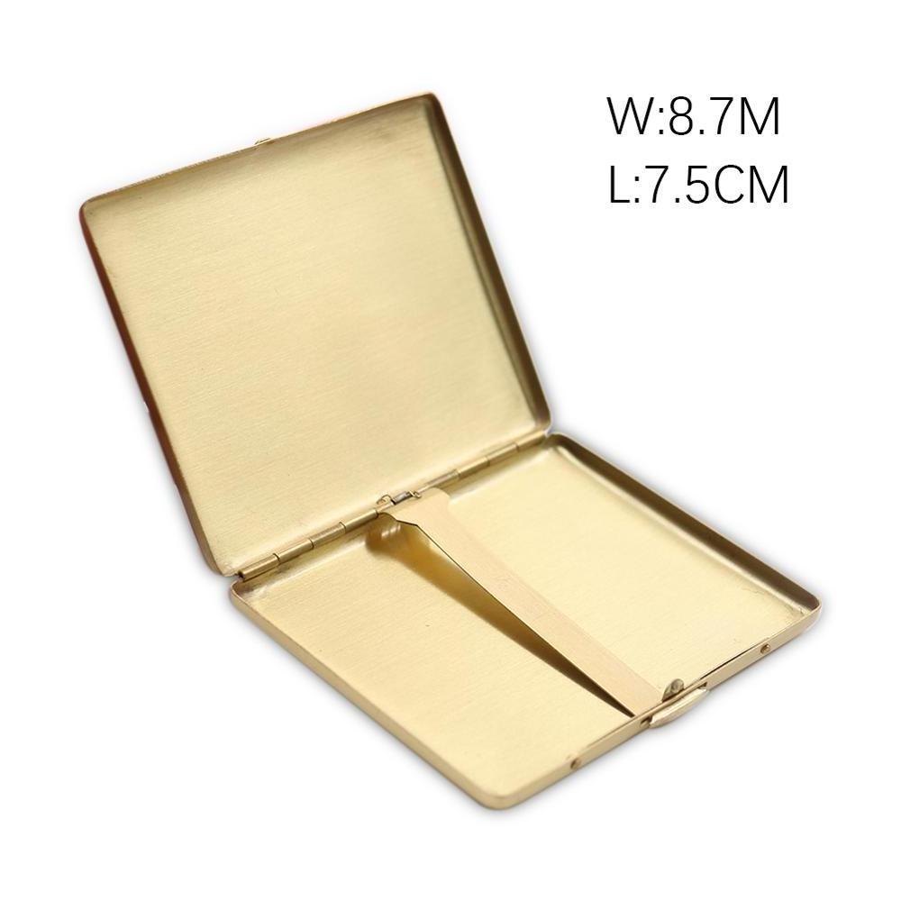 Promotional 9pcs Capacity Cigarette Box Pack Metal Aluminum Long Cigarette Case For Men gift