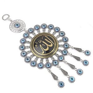 Stainless Steel Blue Eye Pendant Charm Evil Eye Car Pendant Decoration Accessories Ornament Home Room Wall Hanging Decor