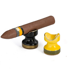 Blank Cigar Stand without sign Holder Rack Portable Ceramic Pocket Mini Cigar Holder Gadgets Smoking accessories