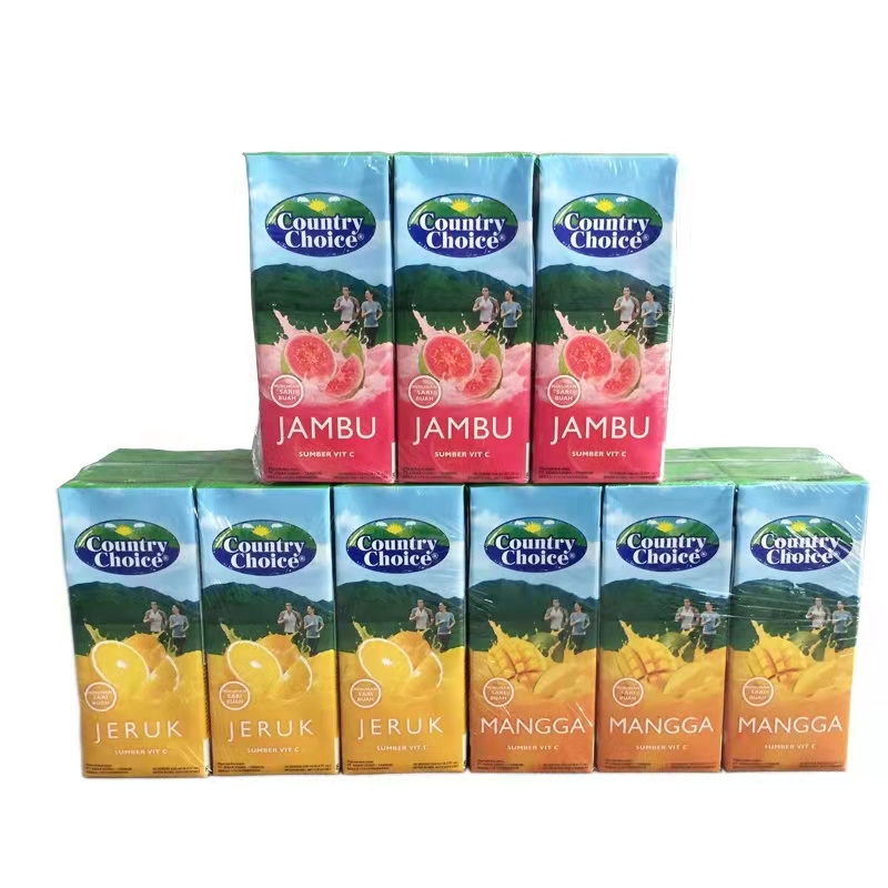 Factory customized 250ML, 330ML, 500ML, 1L juice milk carton paper box packaging