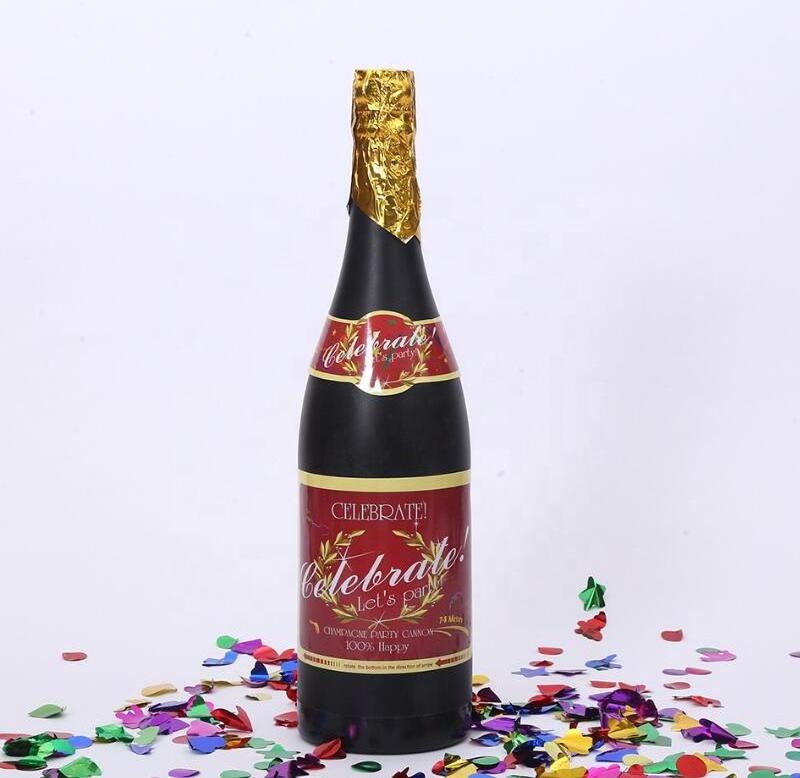 Wedding Party Beer Bottle  popper for wedding decoration with foil metallic confetti shooter