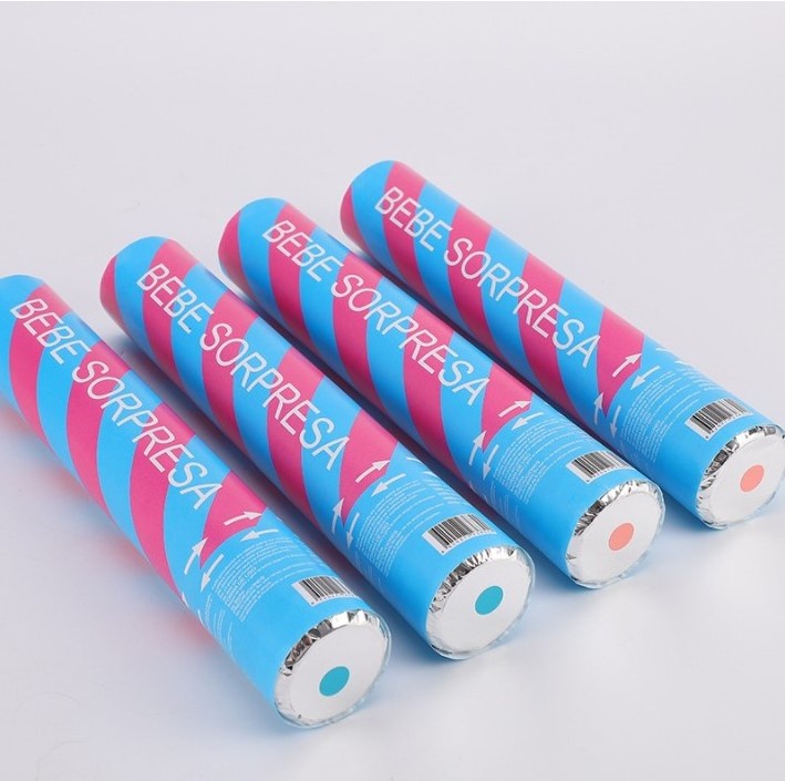 Baby Shower Party Supplies Biodegradable Blue Pink Baby Gender Reveal Party Cannon Poppers