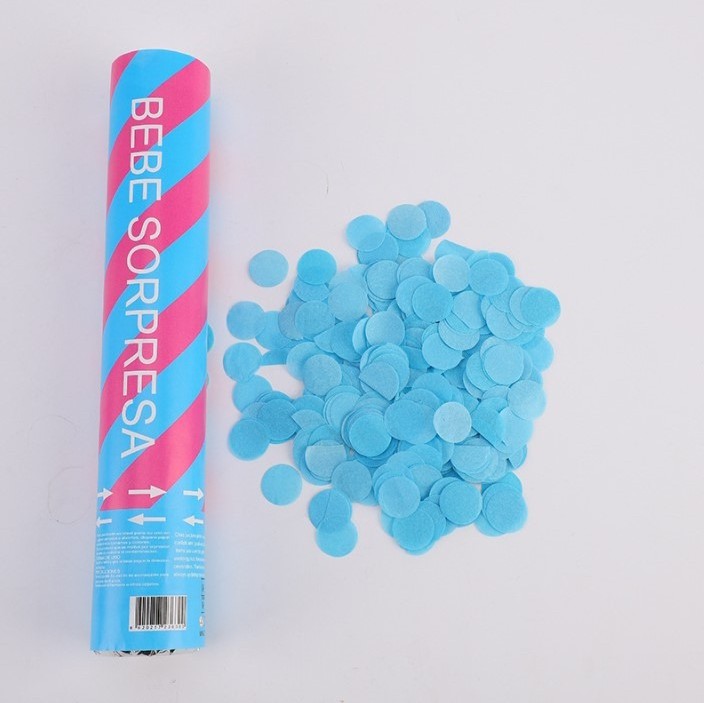 Baby Shower Party Supplies Biodegradable Blue Pink Baby Gender Reveal Party Cannon Poppers