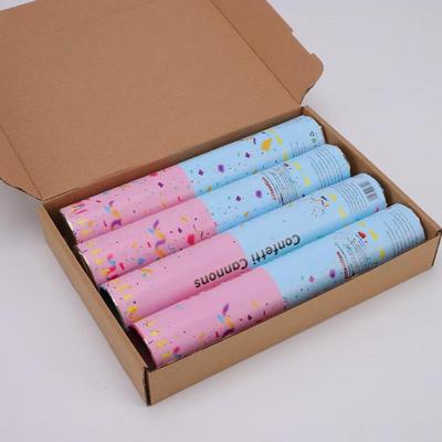 Blue Pink Gender Reveal Cannon Party Supplies Biodegradable Confetti Launcher Baby Shower Party Popper Confetti Cannon