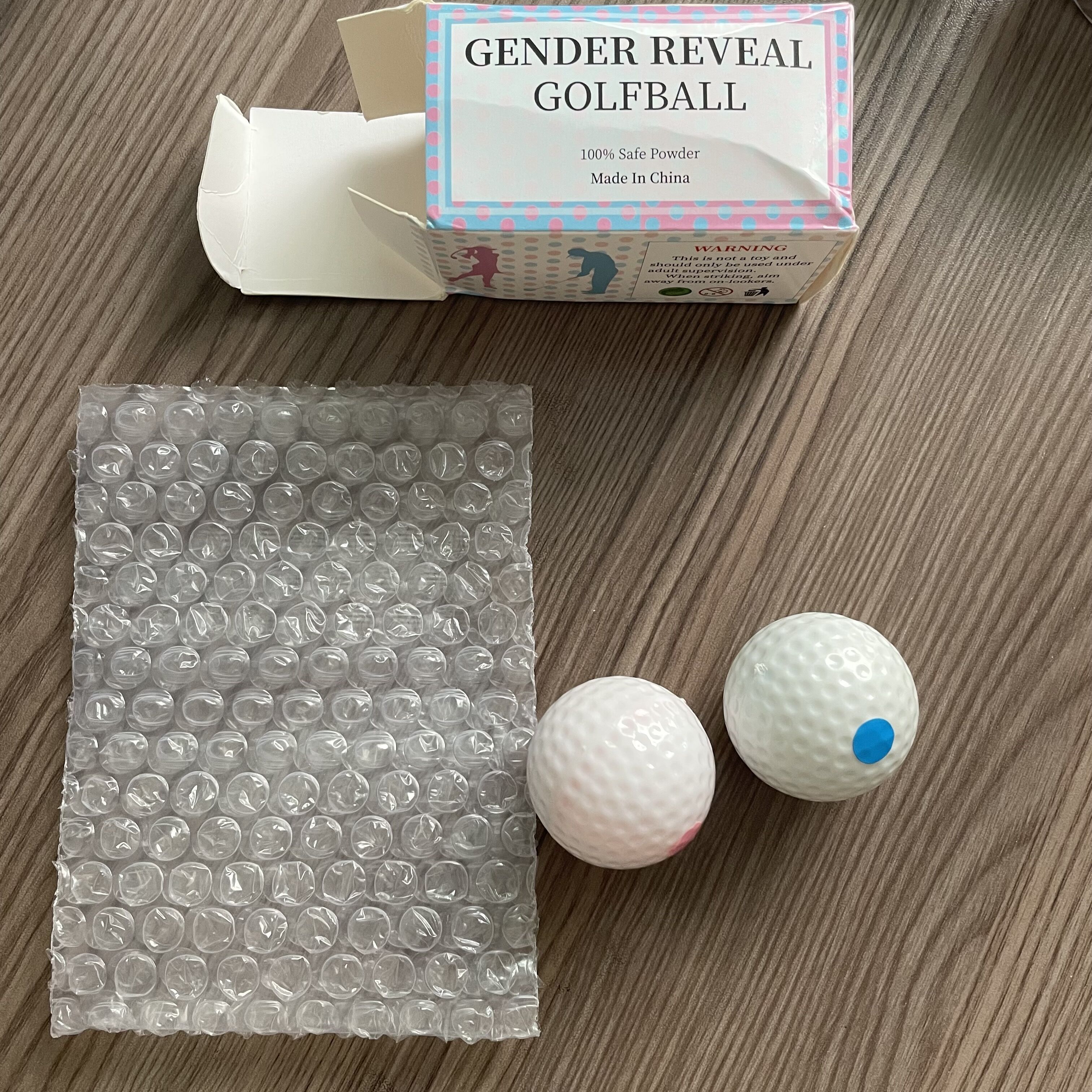 Hot Sale gender reveal party  Golf  Ball Exploding gender reveal Golf Ball Prank Funny Gag Trick Gift balls