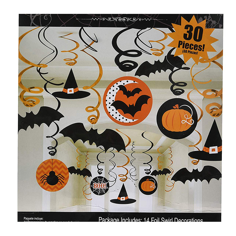 Halloween party decoration Witches and Bats  Halloween Swirl Decoration