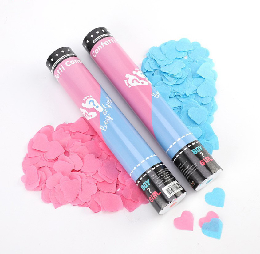 Free Design Pattern Blue Pink Baby Gender Reveal Powder Confetti Cannon Gender Reveal  Confetti Cannon