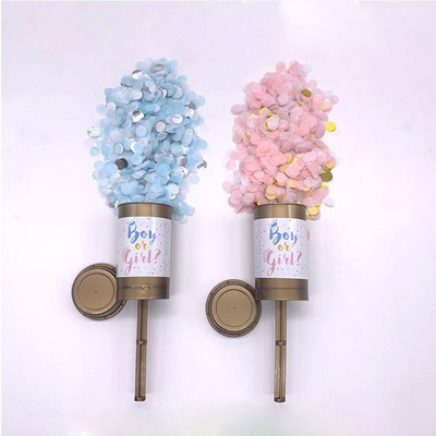 Gender Reveal Party Supplies  Gender Reveal Powder  confetti Cannons for Gender Reveal Party