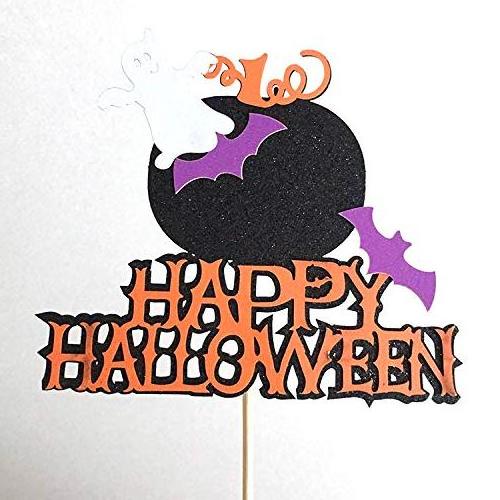 Halloween Pumpkin Bat Cake Toppers Halloween Cake Decoration for Halloween Party Decorations Supplies