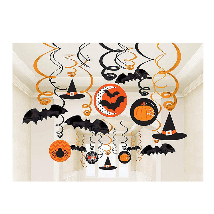 Halloween party decoration Witches and Bats  Halloween Swirl Decoration