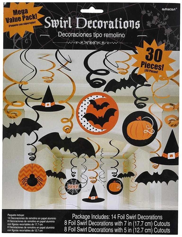 Halloween party decoration Witches and Bats  Halloween Swirl Decoration