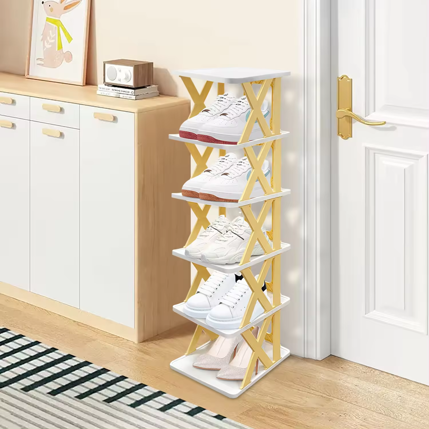 Top Seller Customized Multi-Tiered Revolving Shoe Storage Organizer