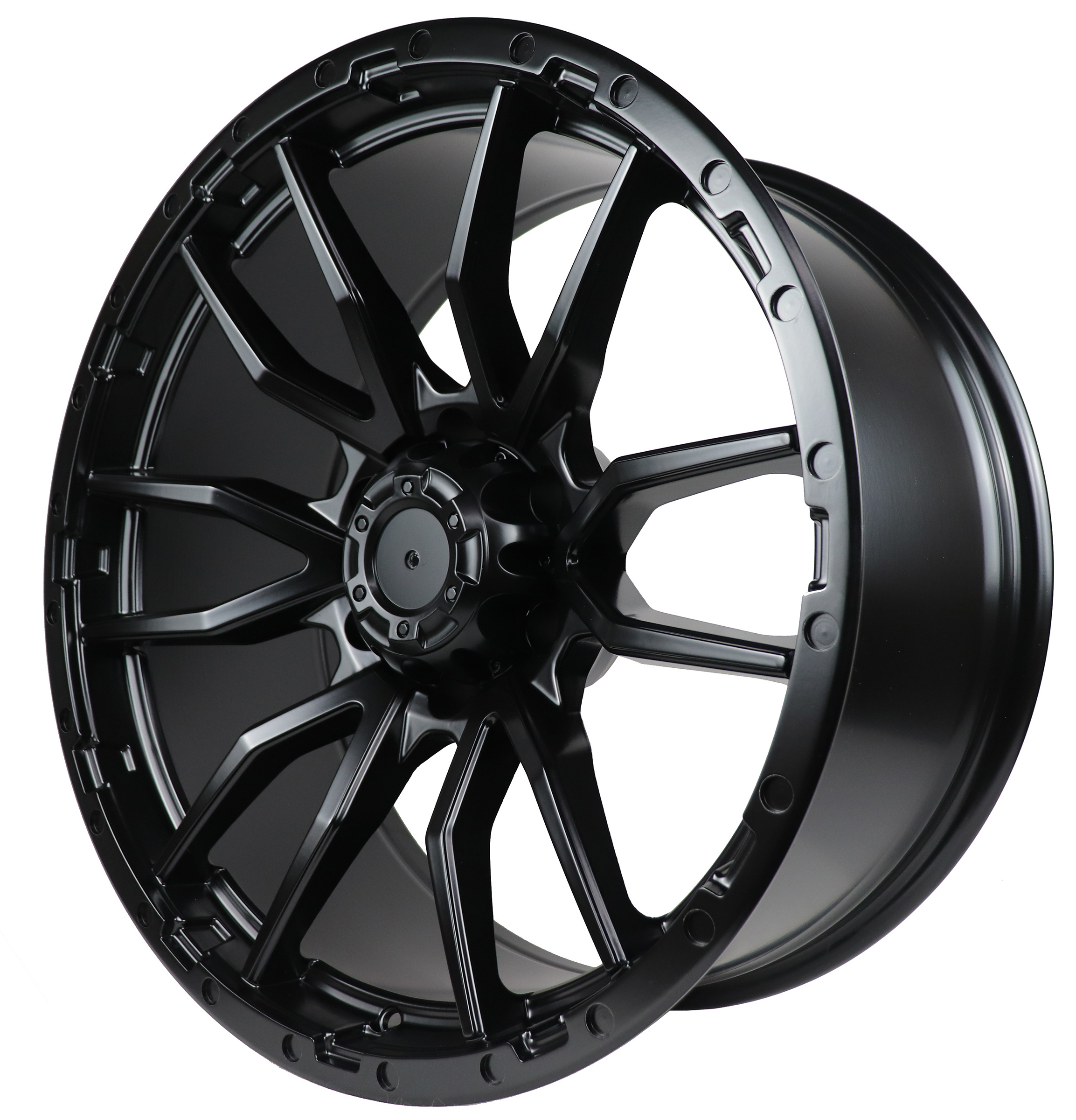 New design 6x139.7 pcd  black rims 20 inch 18 inch off road wheels 4x4 SUV real beadlock car alloy wheels rims