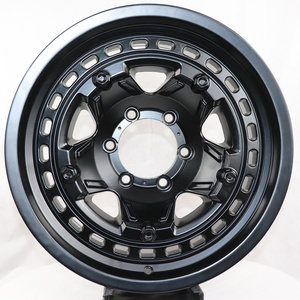 High Duty Full Painting 5x114.3 Wheels 17 Inch Off Road Wheel Rims Customization Aluminium for Sale Matte Black 3 Years 9.0 Inch