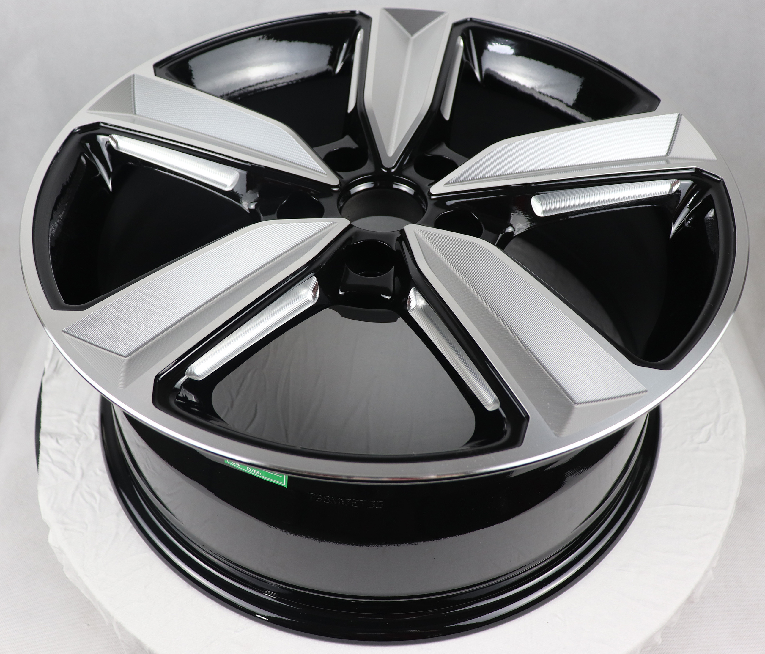 REW017-7 Milling spoke concave wheel r17 5x120 wholesale rims 17 inch 5 holes car alloy wheels