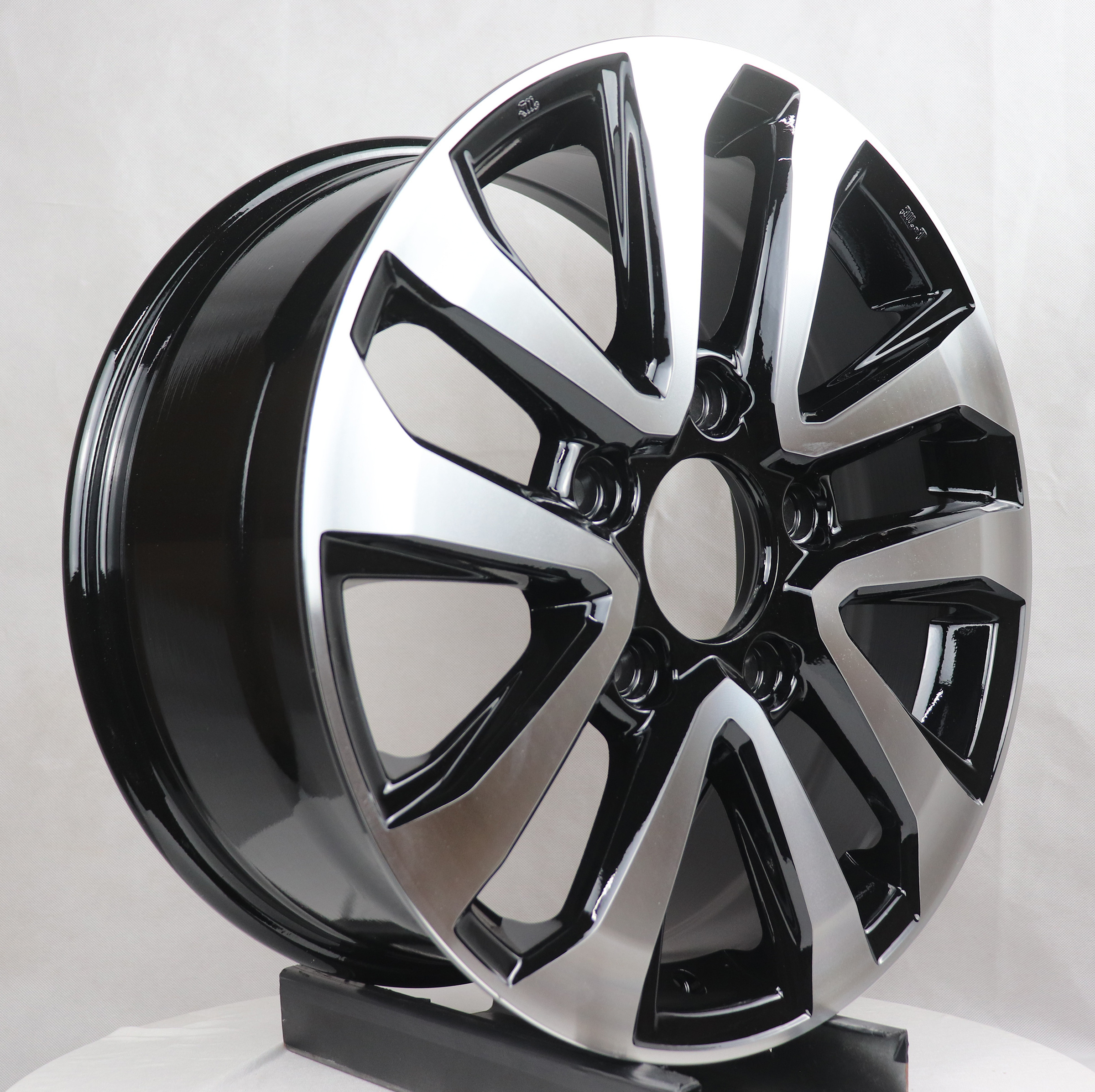 Gun metal machine face 18x8 inch 5x150 replica alloy car wheel rims for toyota land cruiser