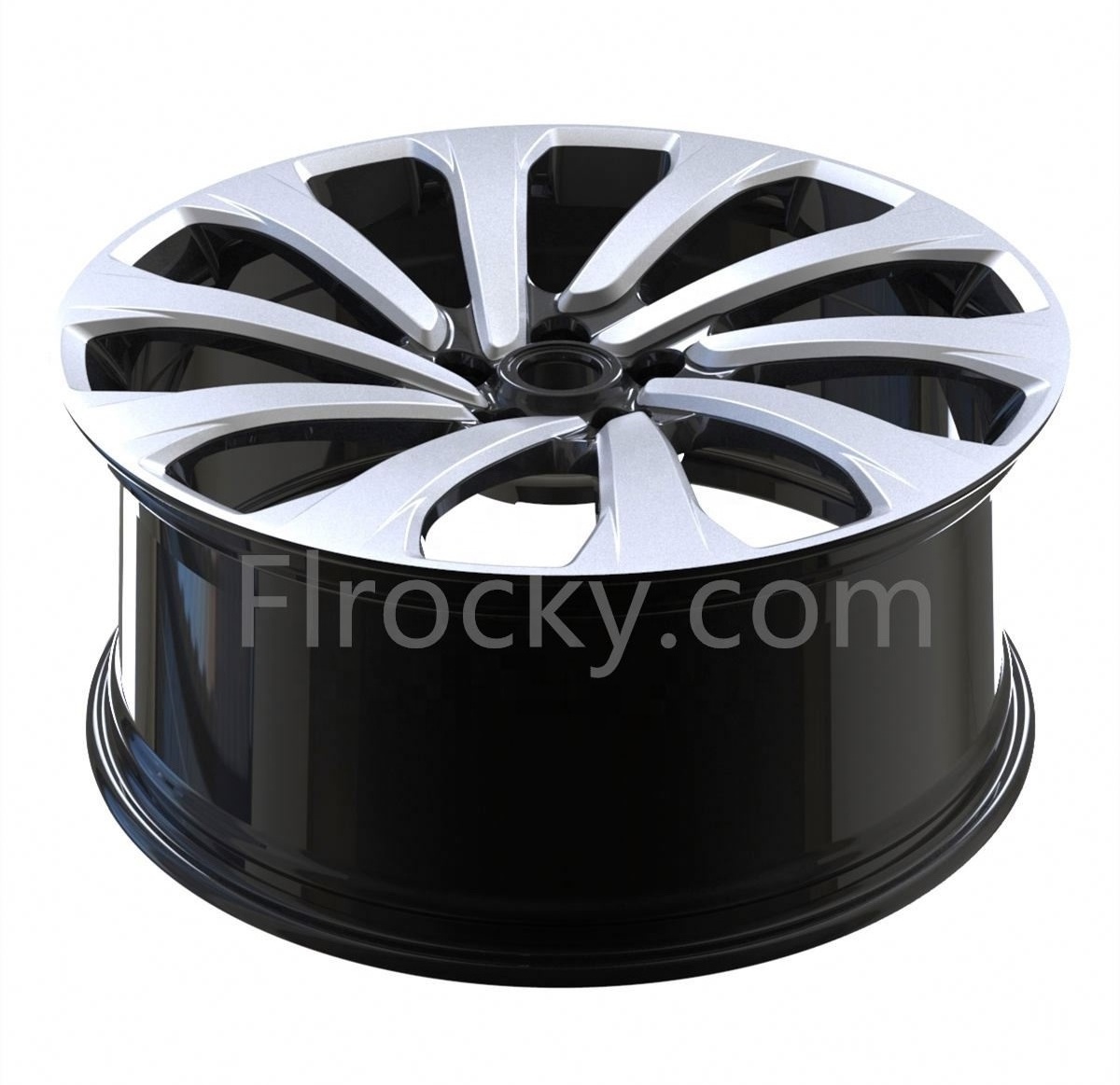 Flrocky Wholesale Price 22 Inch 9.5J Silver 5X120 PCD 5 Holes Deep Dish Passenger Car Wheels For BMW E30 E36 E60 VW Car Wheels