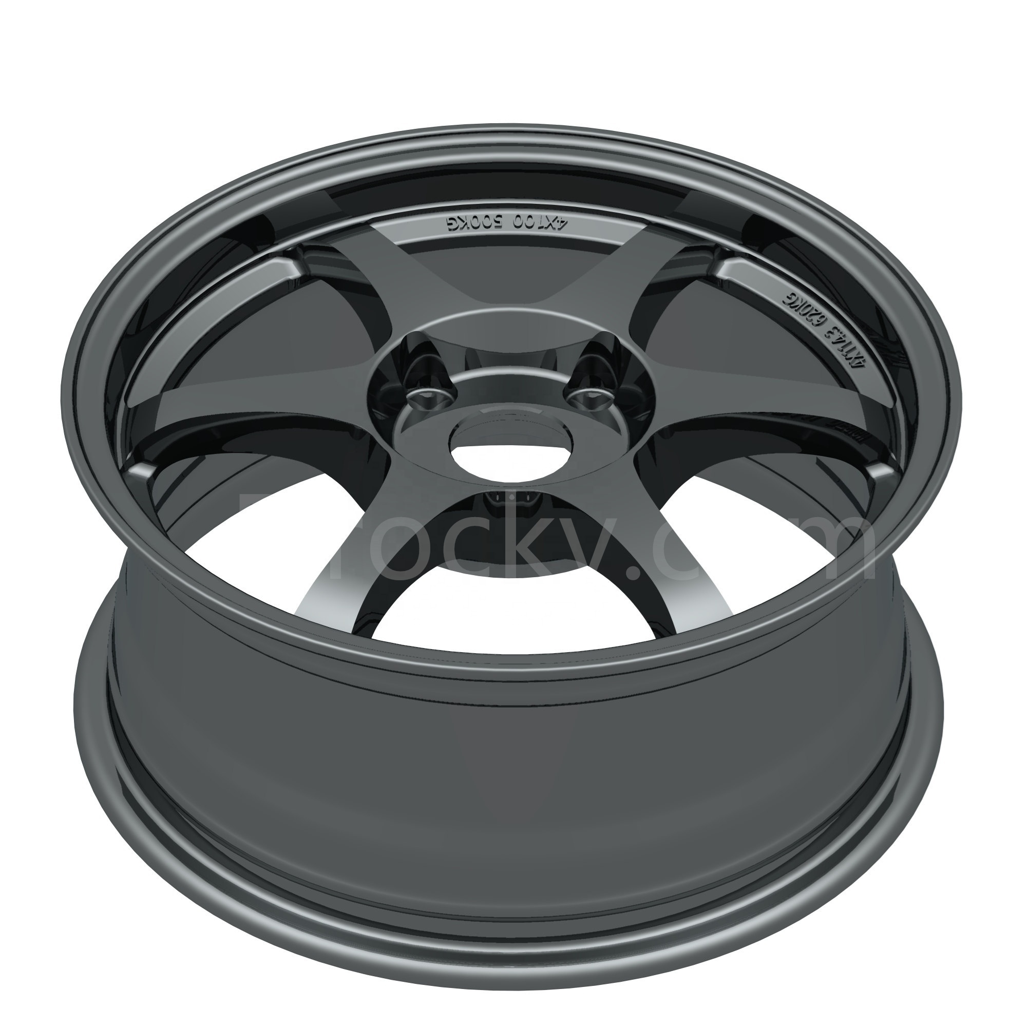 Flrocky Super Race Wheel Rim Black 15 16 Inch 5X112 5X114.3 Concave 2 Piece Luxury Racing Customized Forged Wheels