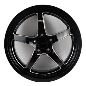 OEM Customized passenger car cast rim 18 20 inch structure compact bright black high-quality modified rim