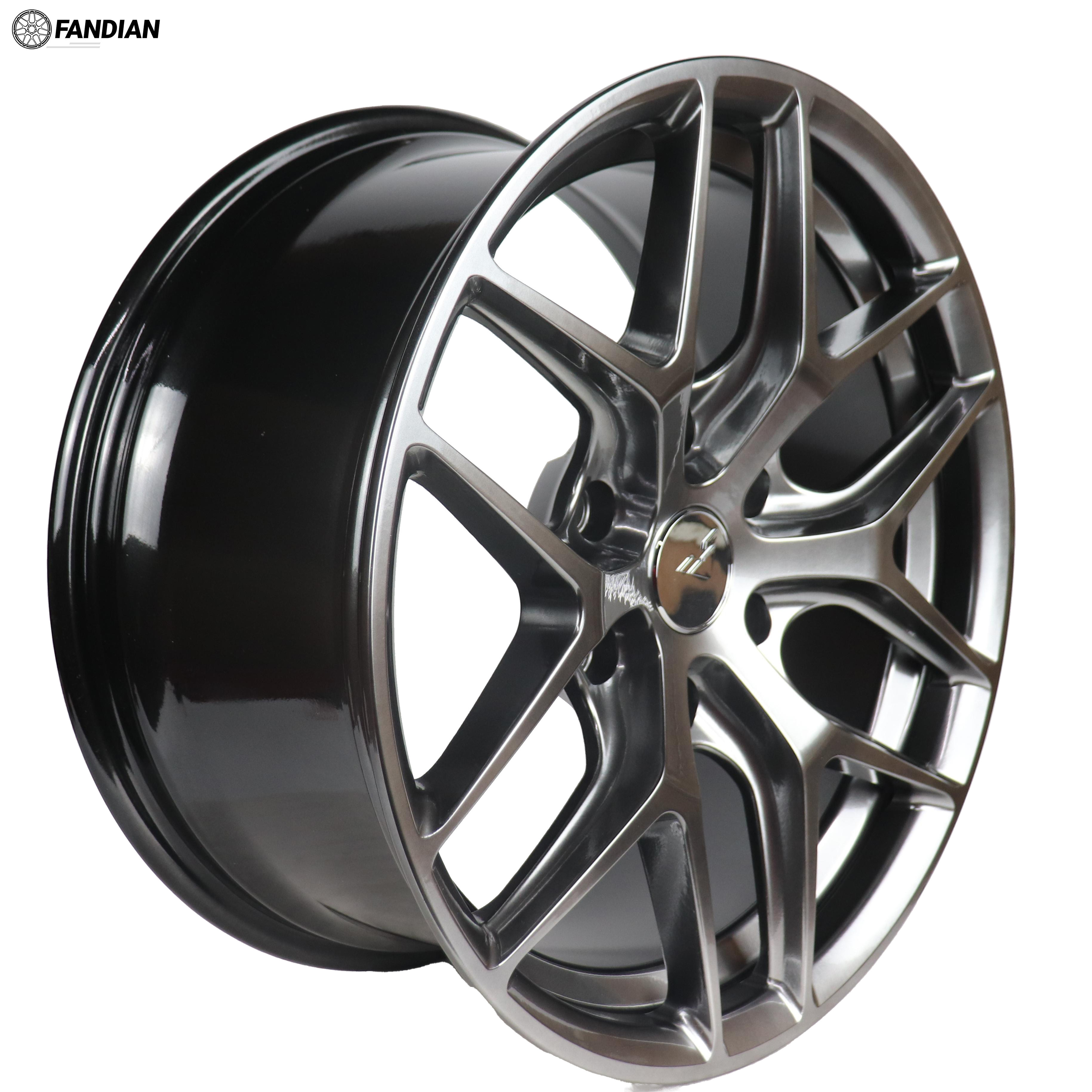 Flrocky JWL VIA JT050 Hot Sale Passenger Car Alloy Wheels Alloy Aluminium Wheels Rims Rims 18 Inch 5 Holes Black and Silver 3 Years 8.5