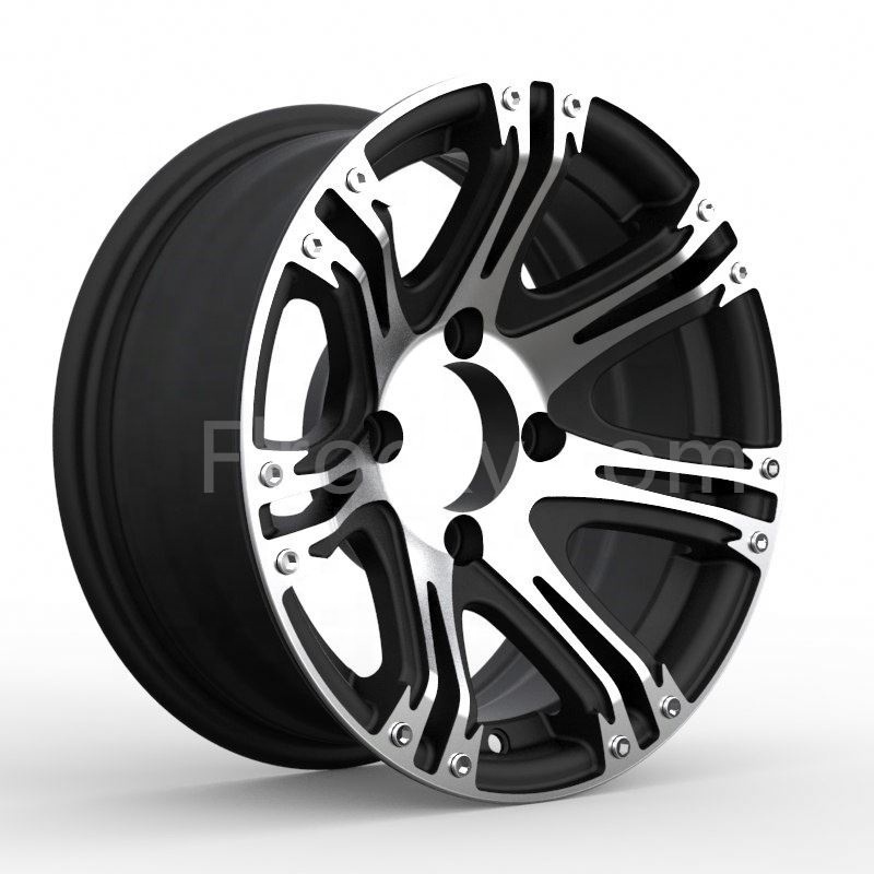 Flrocky Factory Cheap Price 14 Inch 4 Holes 4X114.3 Black Alloy Forged Wheels Car Rims For Land Rover SUV Sports Wheel