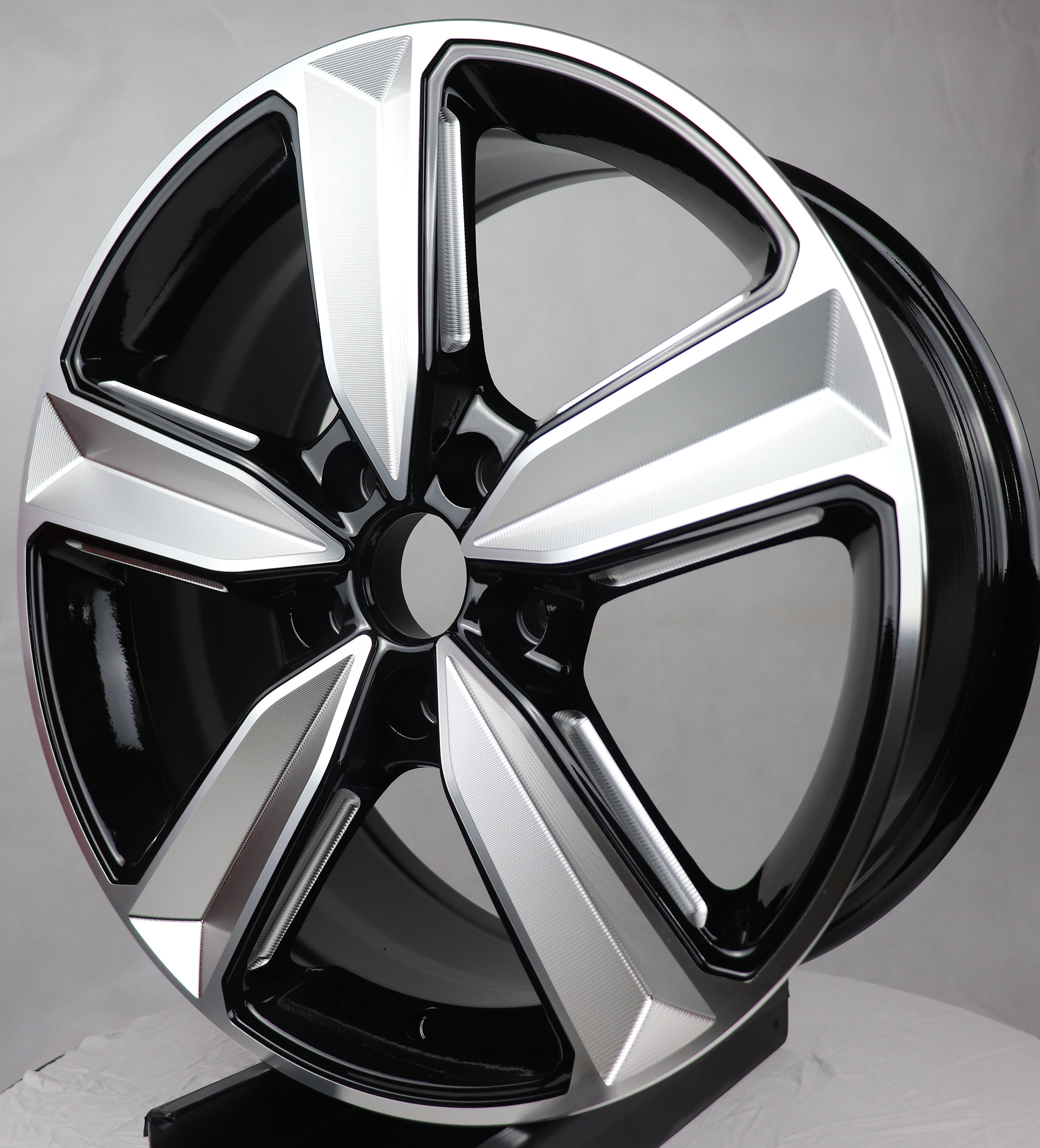 REW017-7 Milling spoke concave wheel r17 5x120 wholesale rims 17 inch 5 holes car alloy wheels