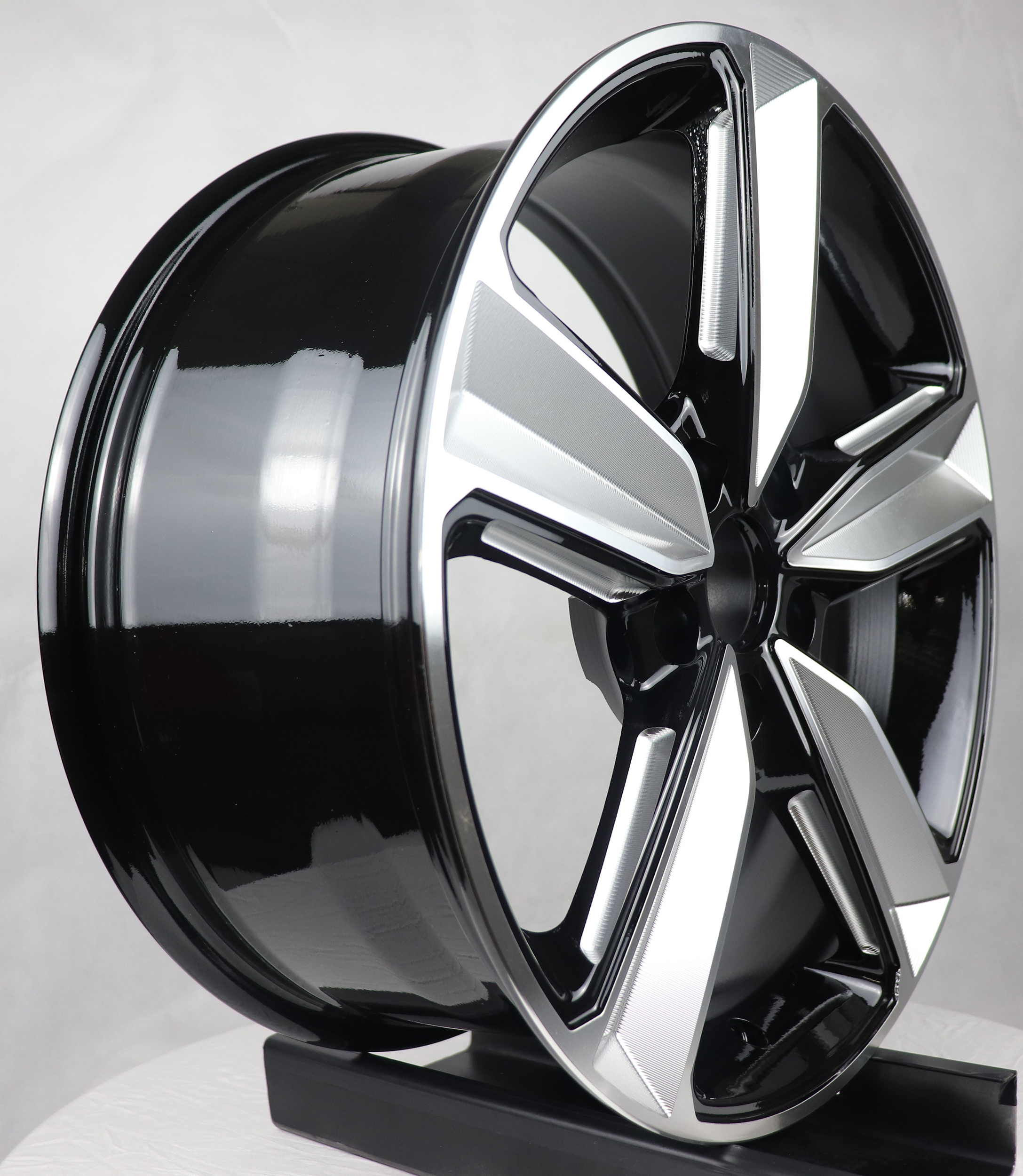 REW017-7 Milling spoke concave wheel r17 5x120 wholesale rims 17 inch 5 holes car alloy wheels