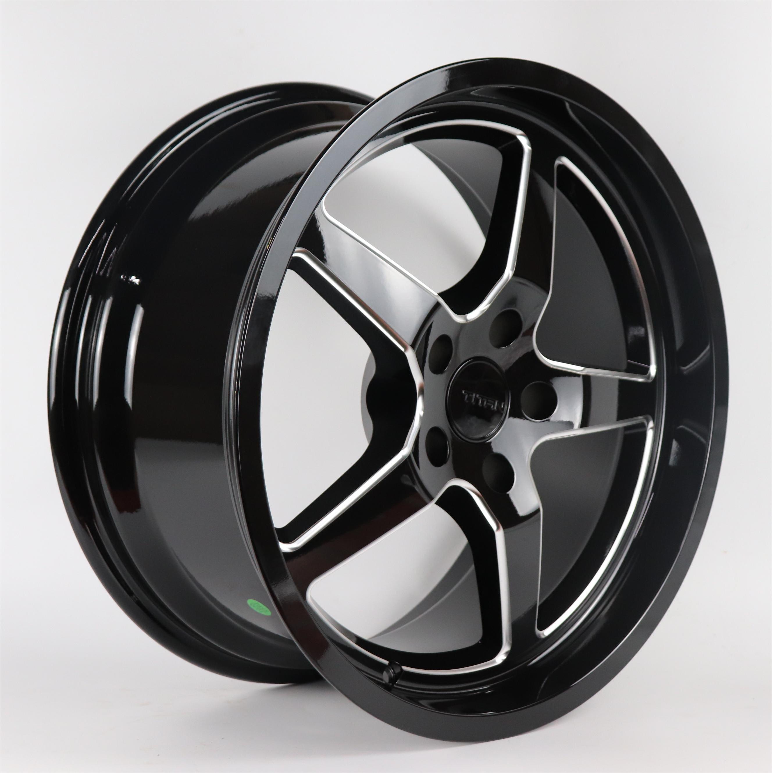 OEM Customized passenger car cast rim 18 20 inch structure compact bright black high-quality modified rim