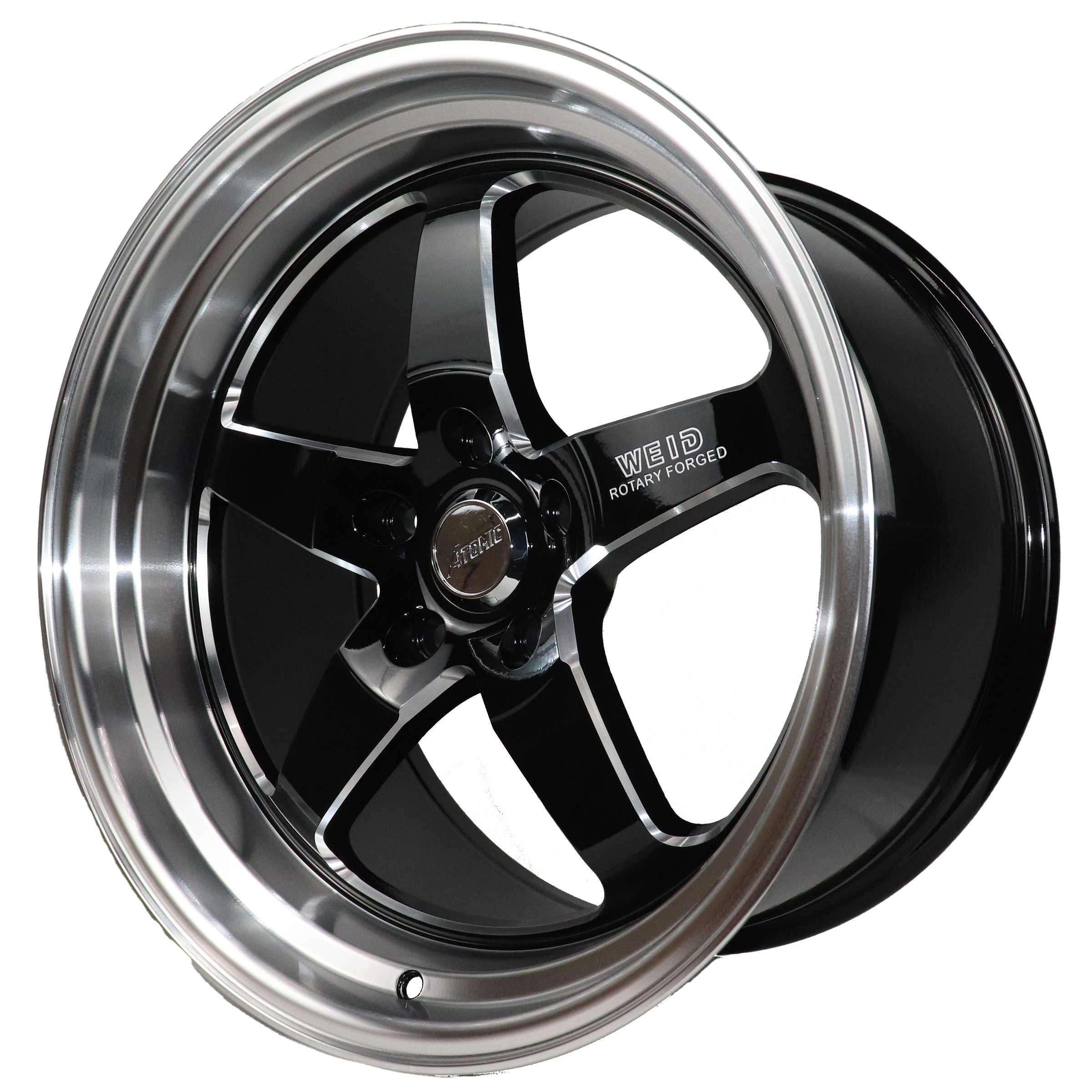 Alloy Wheels 5 Holes 5x114.3 Passenger Car Wheel Rims Factory Hot Sale 17 18 Inch Aluminium Gloss Black with Machine Face CN;JIN