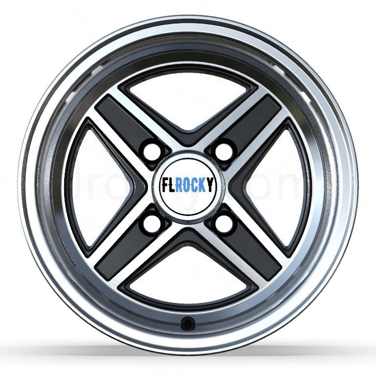 Flrocky Star Shape Multi Spoke 13 Inch Alloy Wheel 7J Width 4X112 4X100 PCD Rim For Passenger Car