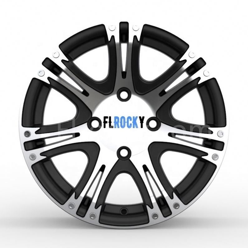 Flrocky Factory Cheap Price 14 Inch 4 Holes 4X114.3 Black Alloy Forged Wheels Car Rims For Land Rover SUV Sports Wheel