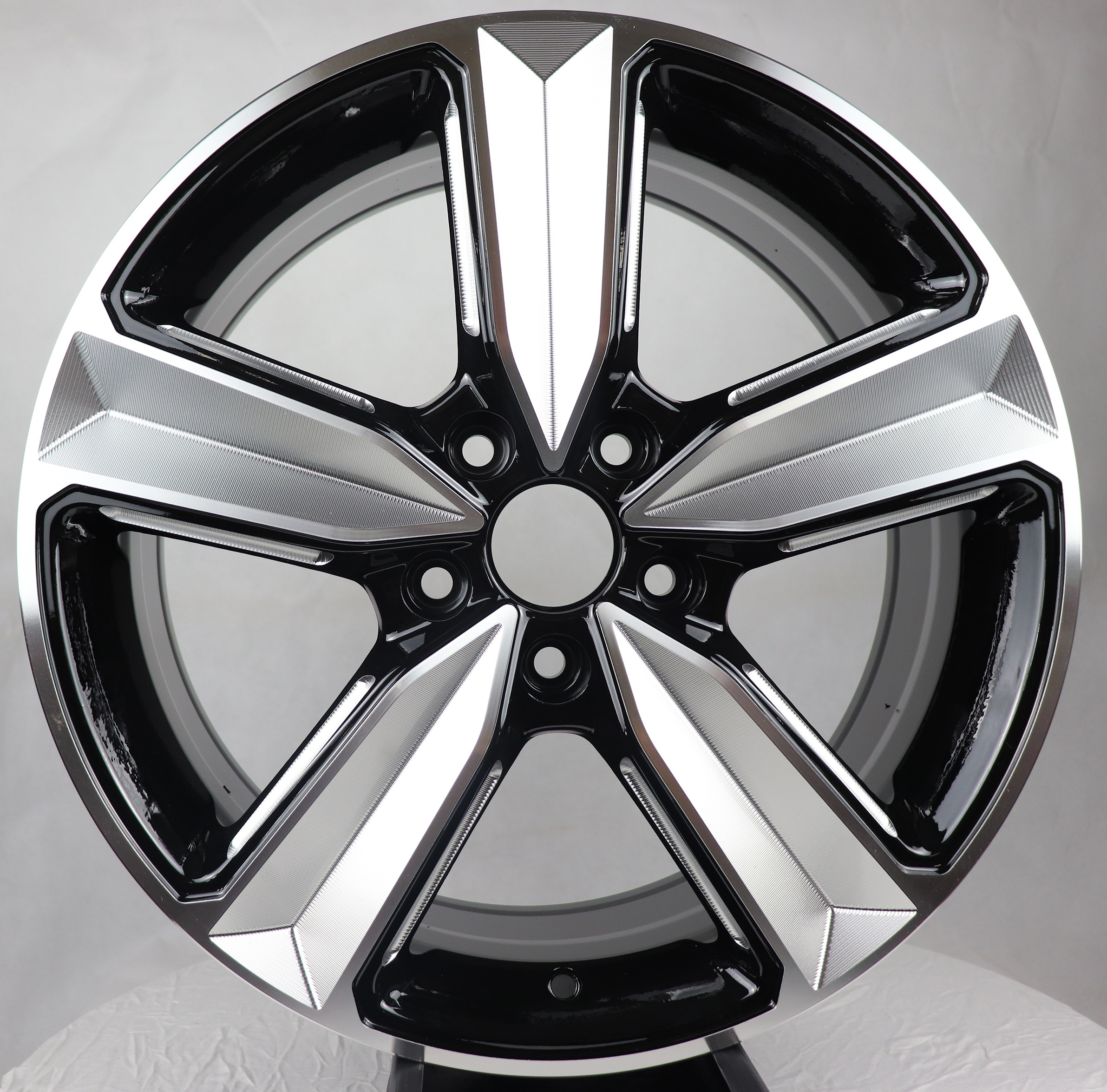 REW017-7 Milling spoke concave wheel r17 5x120 wholesale rims 17 inch 5 holes car alloy wheels