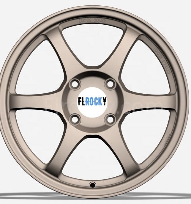 Flrocky Super Race Wheel Rim Black 15 16 Inch 5X112 5X114.3 Concave 2 Piece Luxury Racing Customized Forged Wheels