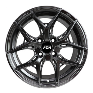 JT210 mag rims 15 inch multi spoke black red finish alloy car wheel 4x100 wheels 15