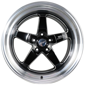 Alloy Wheels 5 Holes 5x114.3 Passenger Car Wheel Rims Factory Hot Sale 17 18 Inch Aluminium Gloss Black with Machine Face CN;JIN