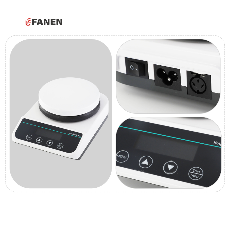 Fanen Industrial Hot Plate Heating Magnetic Stirrer Mixer Heating Equipments Digital Hotplate Magnetic Stirrer