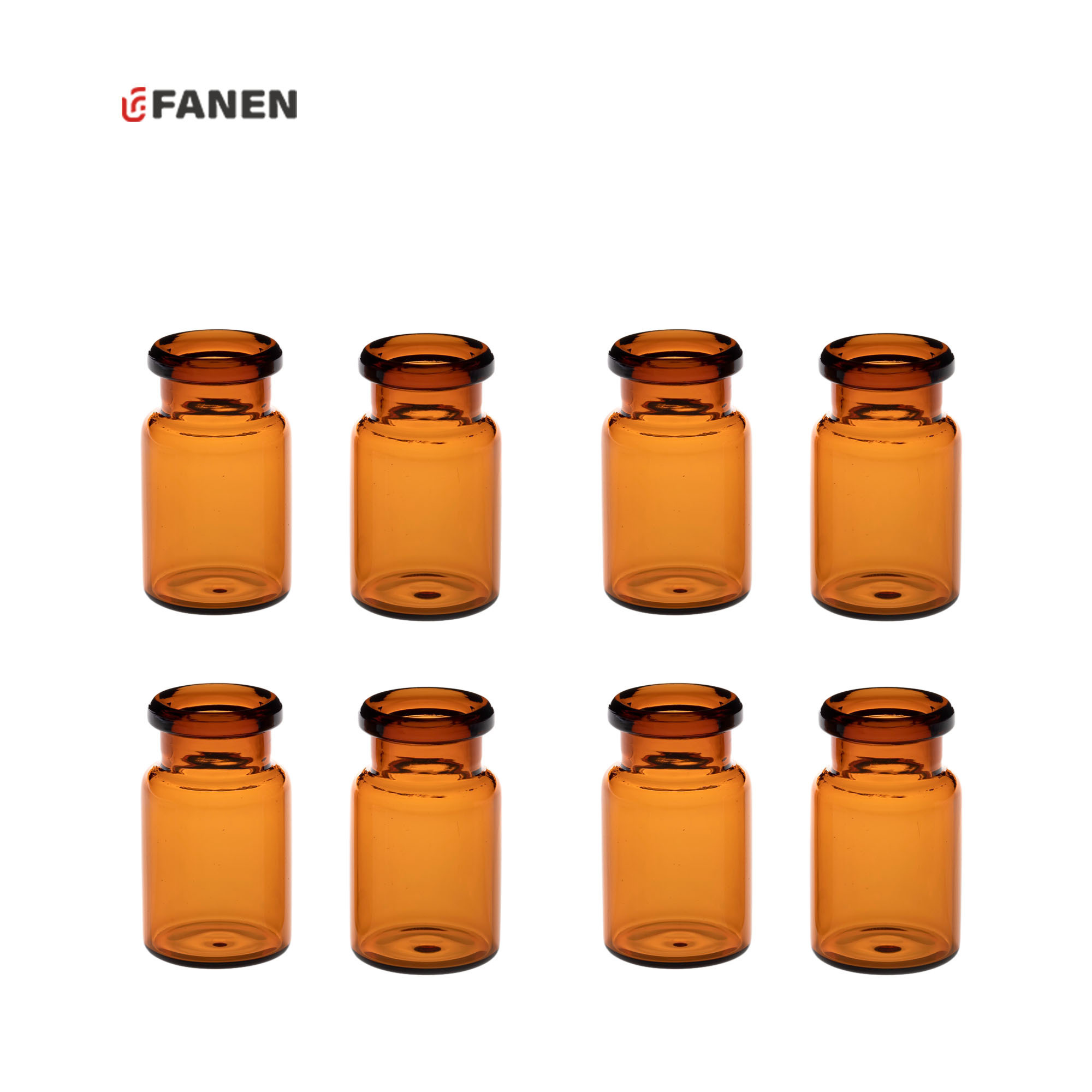 Fanen Amber Glass Injection Vials for Laboratory 5mL Pharmaceutical Medical Vials