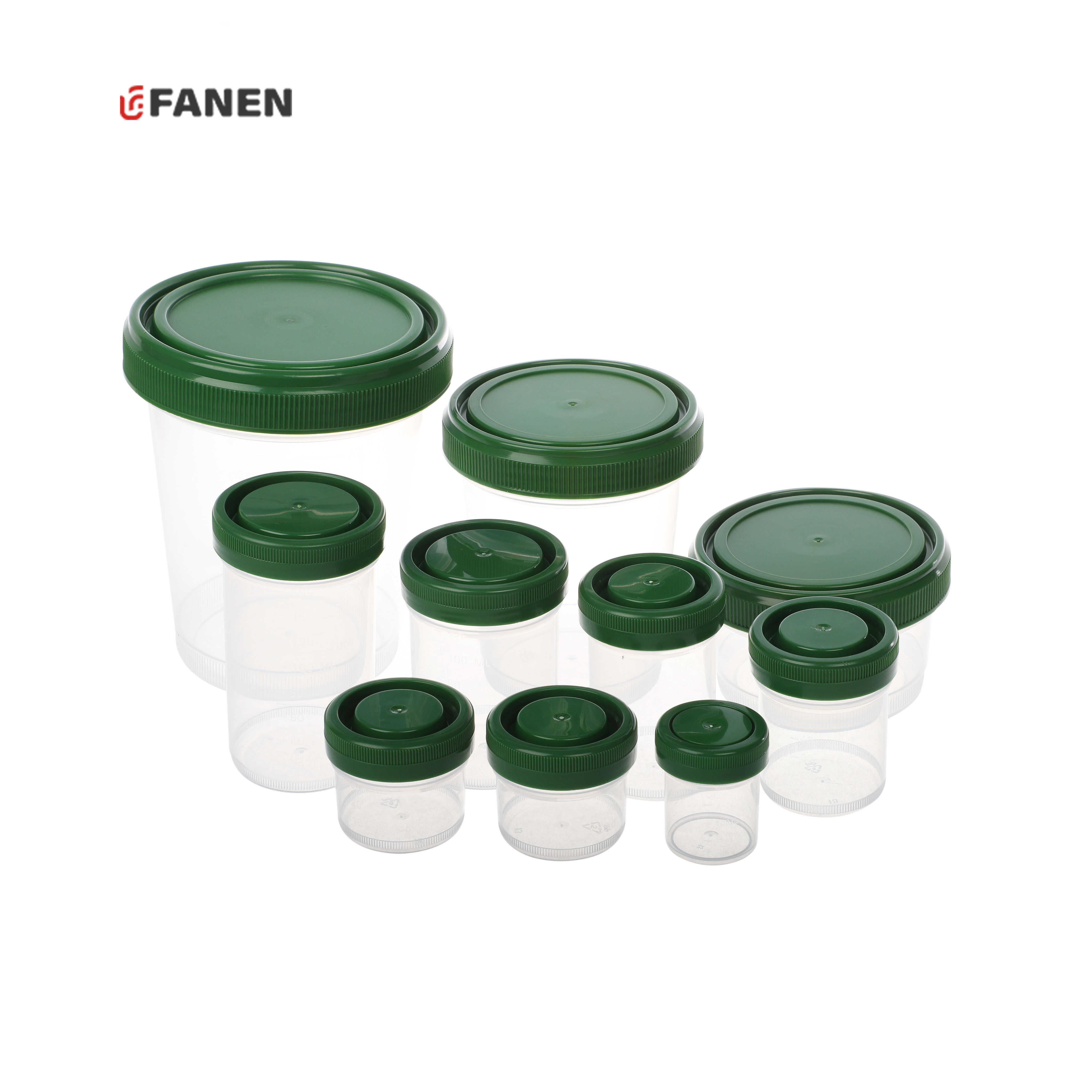 Fanen Lab Disposables Disposable Formalin Cup 90ml/120ml/160ml/250ml PP Sample Cup