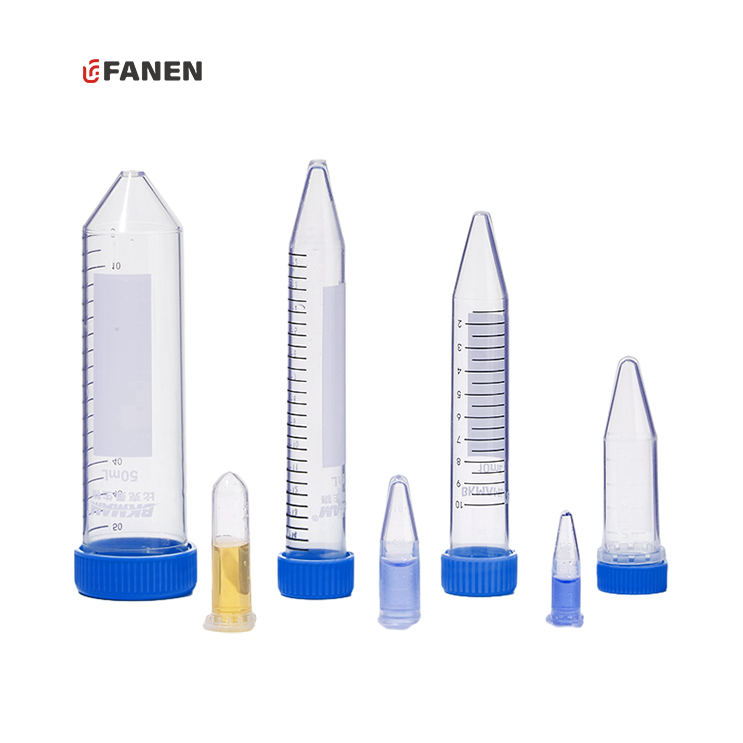 Fanen 1.5ML Clear Plastic Microcentrifuge Falcon Tube MCT Conical Micro Centrifuge Tube