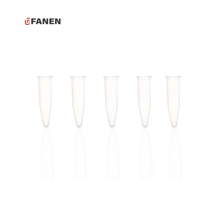 Fanen 1.5ML Clear Plastic Microcentrifuge Falcon Tube MCT Conical Micro Centrifuge Tube